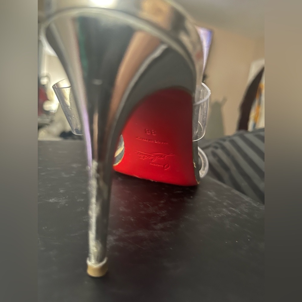 Authentic Christian Louboutin Clear Strap Heels - Picture 8 of 17
